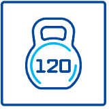 для дверей весом до 120 кг