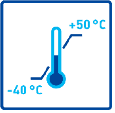 температурный диапазон - от -40 до +50°С