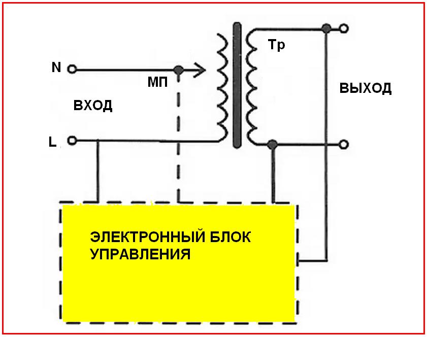 Принципиальная схема стабилизатора